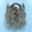 Original John Blake film quality costume human facial hair beard medium grey long full